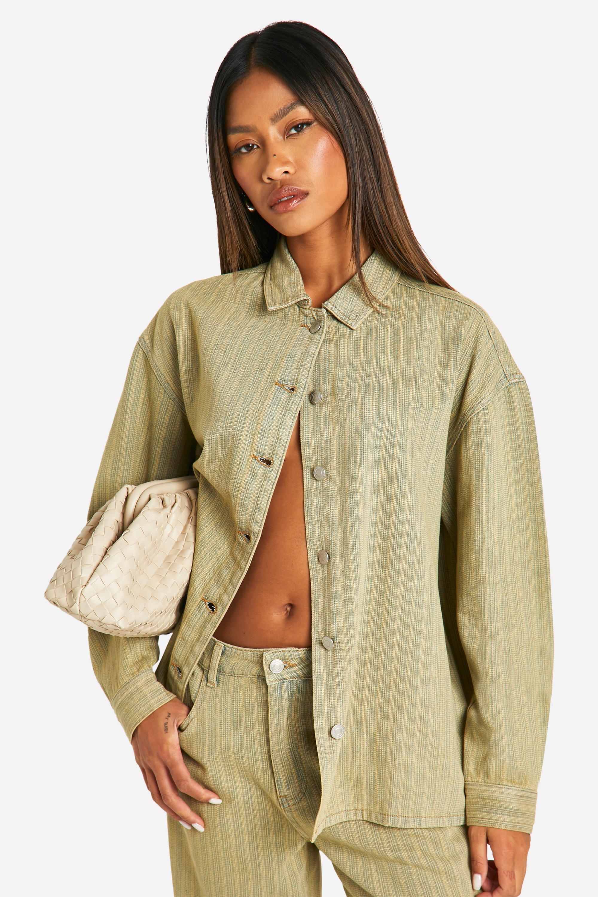 Chemise oversize delavee en jean